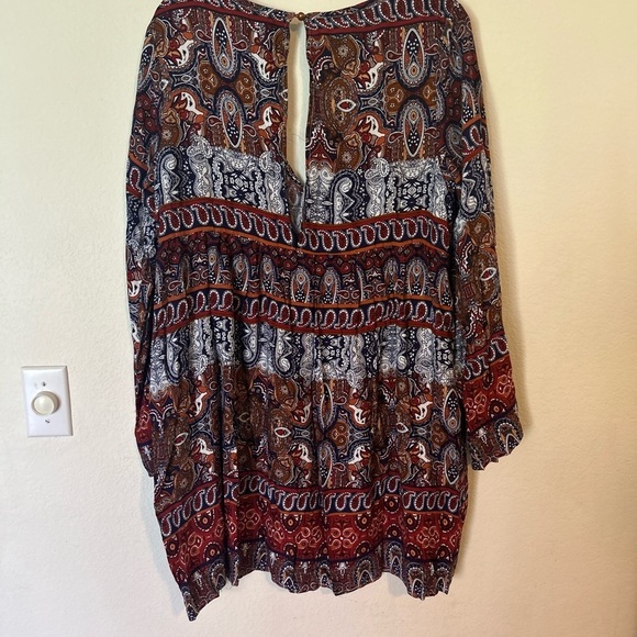 NWT KidsForm Bohemian Patterned Paisley Dress Large - Picture 4 of 12